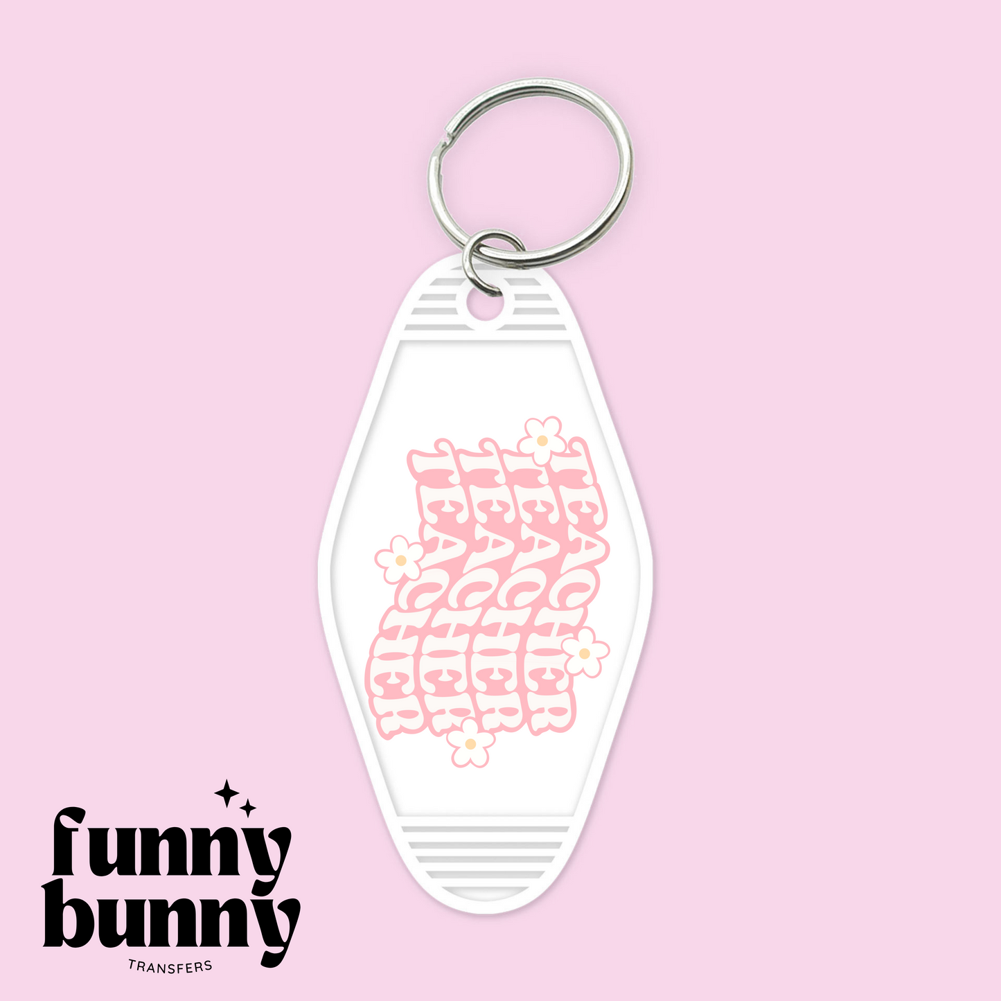 Teacher Flowery Pink - Motel Keychain