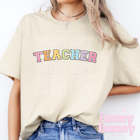 Teacher Rainbow - DTF Transfer