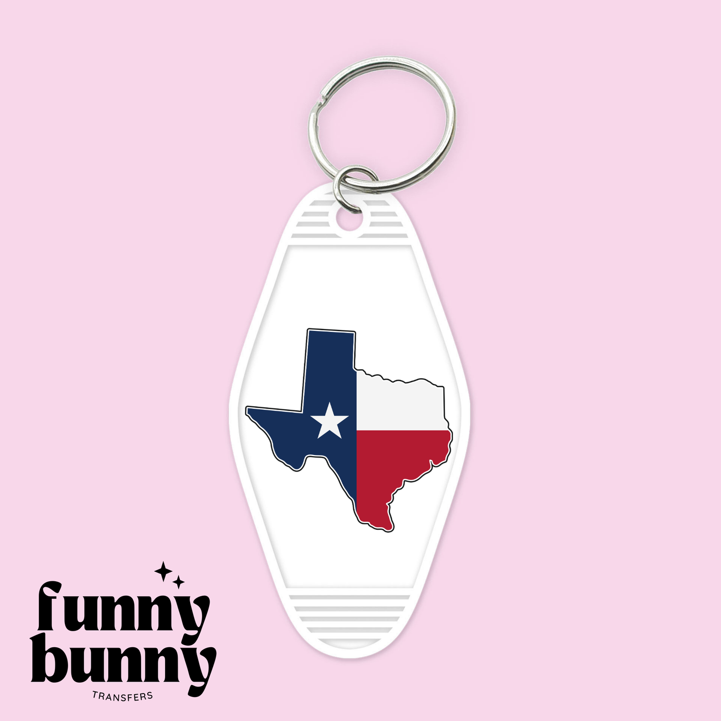 Texas - Motel Keychain