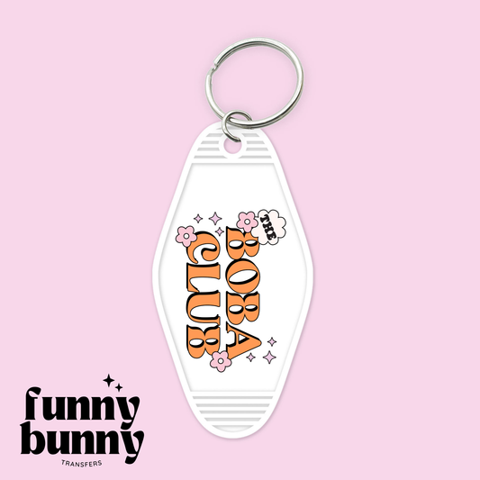 The Boba Club - Motel Keychain