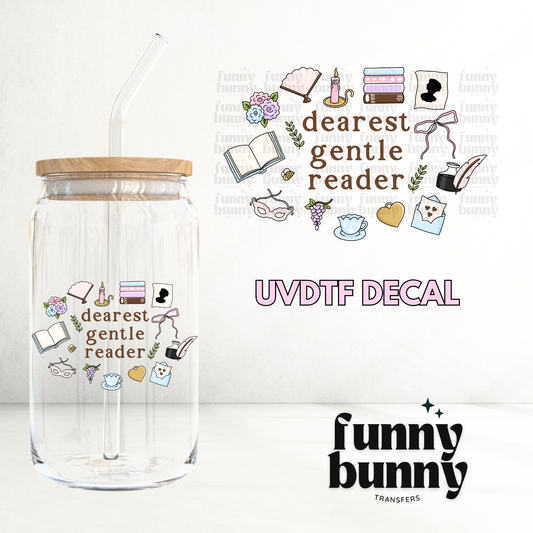 The Gentle Reader - UVDTF Decal