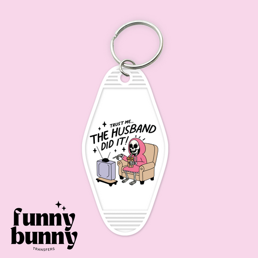 The Husband Did It - Motel Keychain