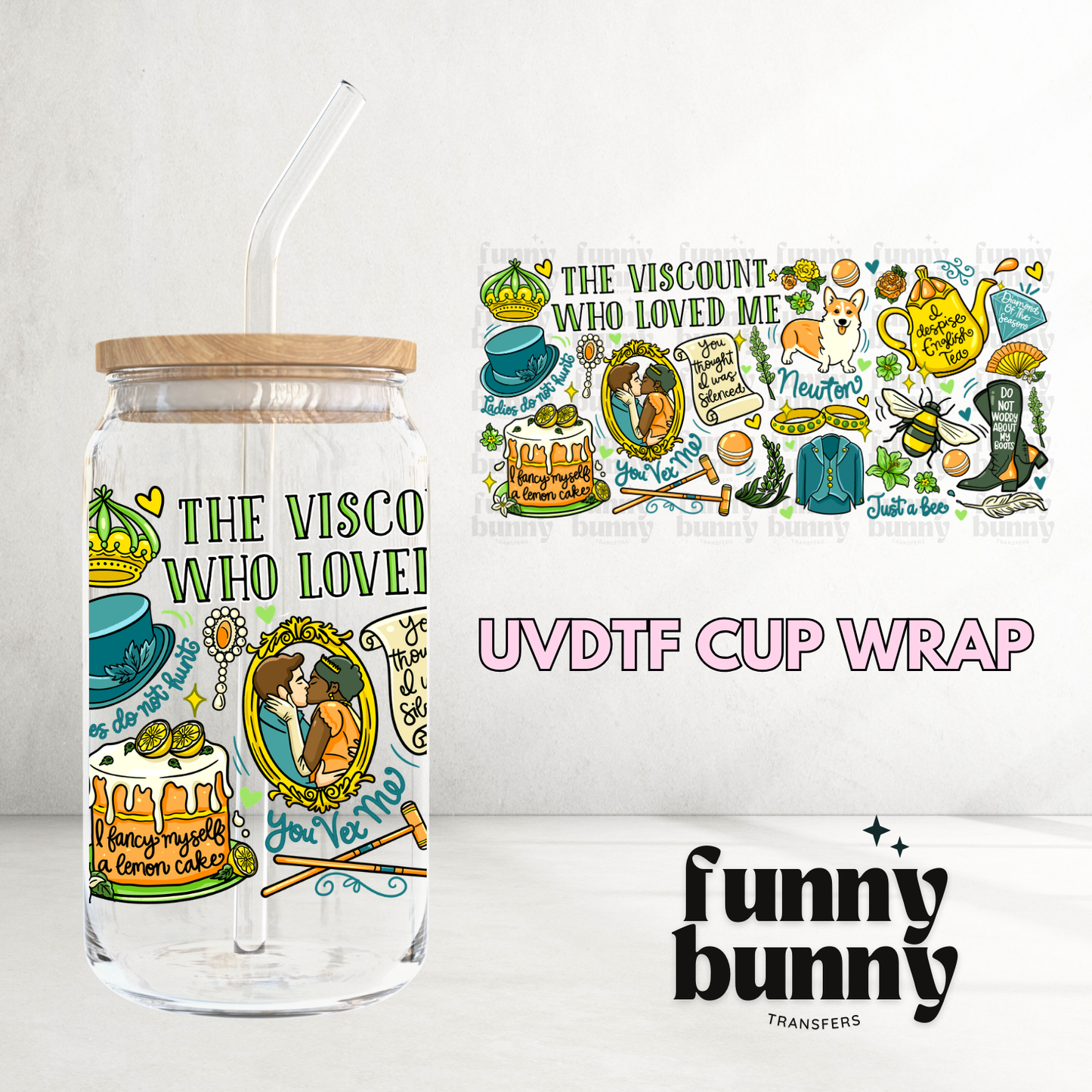 The Viscount Who Loved Me  - 16oz UVDTF Cup Wrap