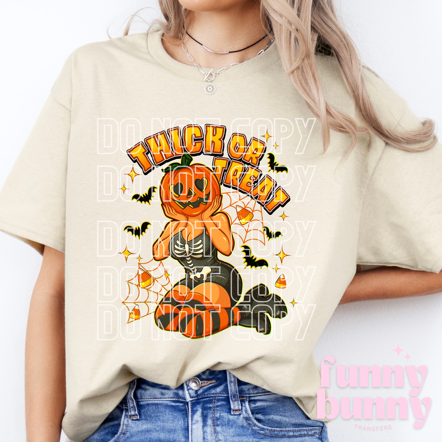 Thick Or Treat Pumpkin - DTF Transfer