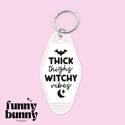 Thick Thighs, Witchy Vibes - Motel Keychain