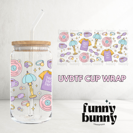 Thift Thift Thrift - 16oz UVDTF Cup Wrap