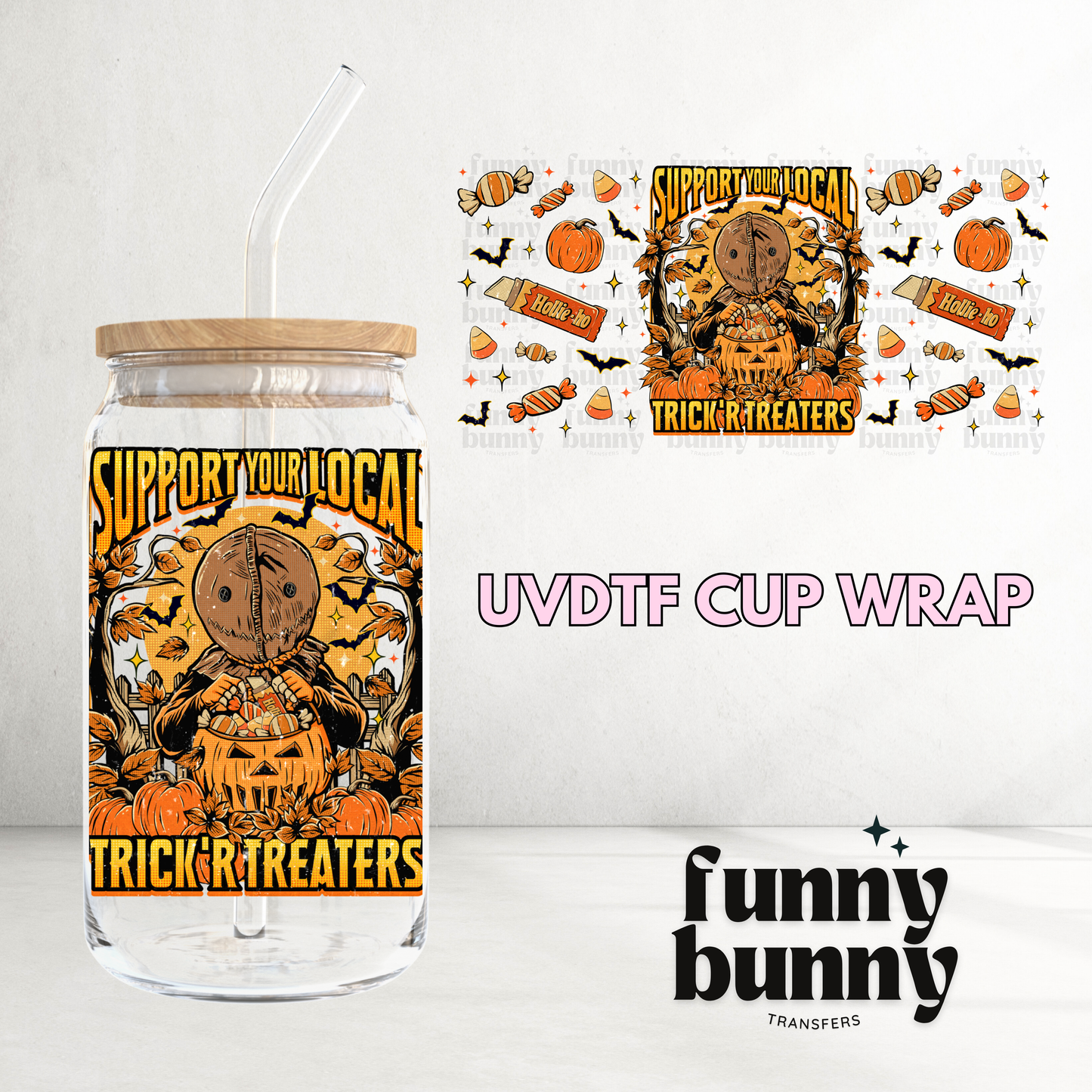 Trick R Treaters - 16oz UVDTF Cup Wrap