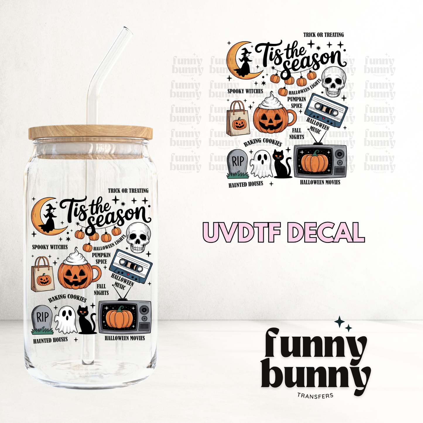 Tis The Haunted Season - UVDTF Decal