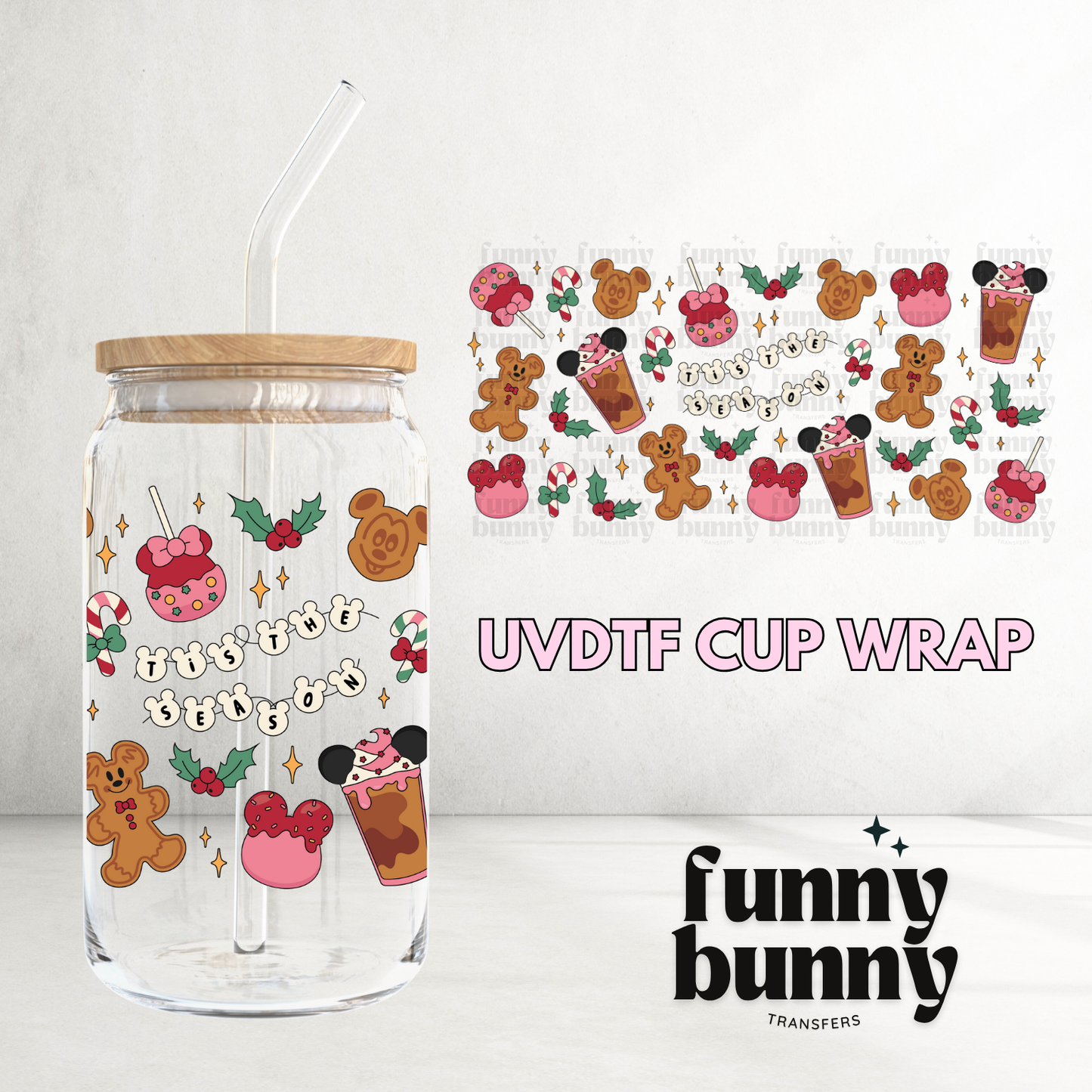 Tis The Mouse Season - 16oz UVDTF Cup Wrap