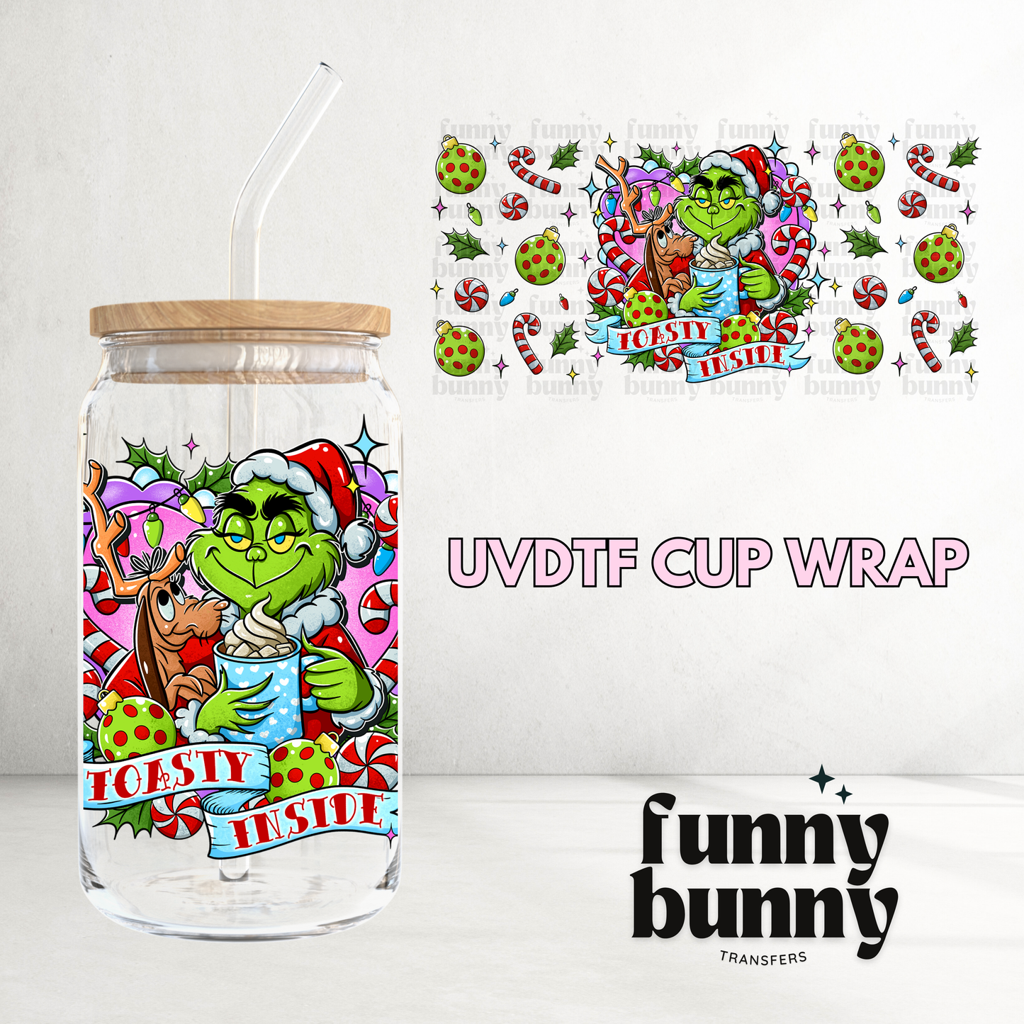 Toasty Inside - 16oz UVDTF Cup Wrap