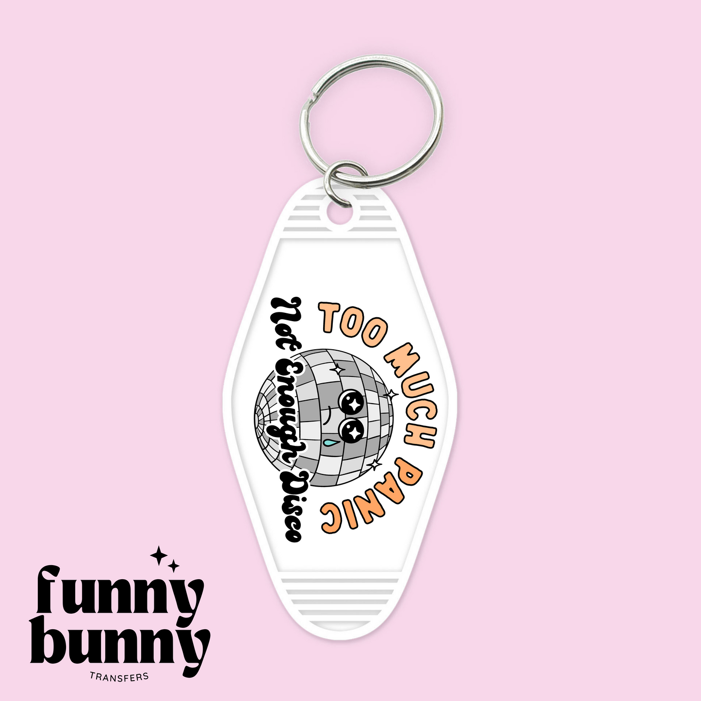 Too Much Panic, Not Enough Disco - Motel Keychain