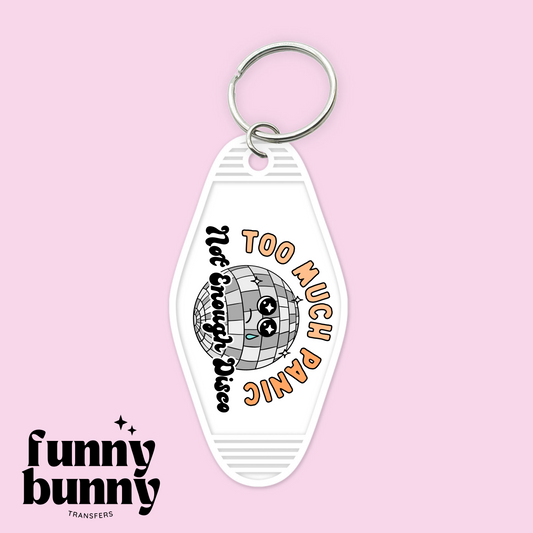 Too Much Panic, Not Enough Disco - Motel Keychain
