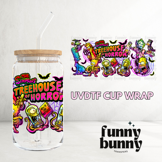 Treehouse Horror - 16oz UVDTF Cup Wrap