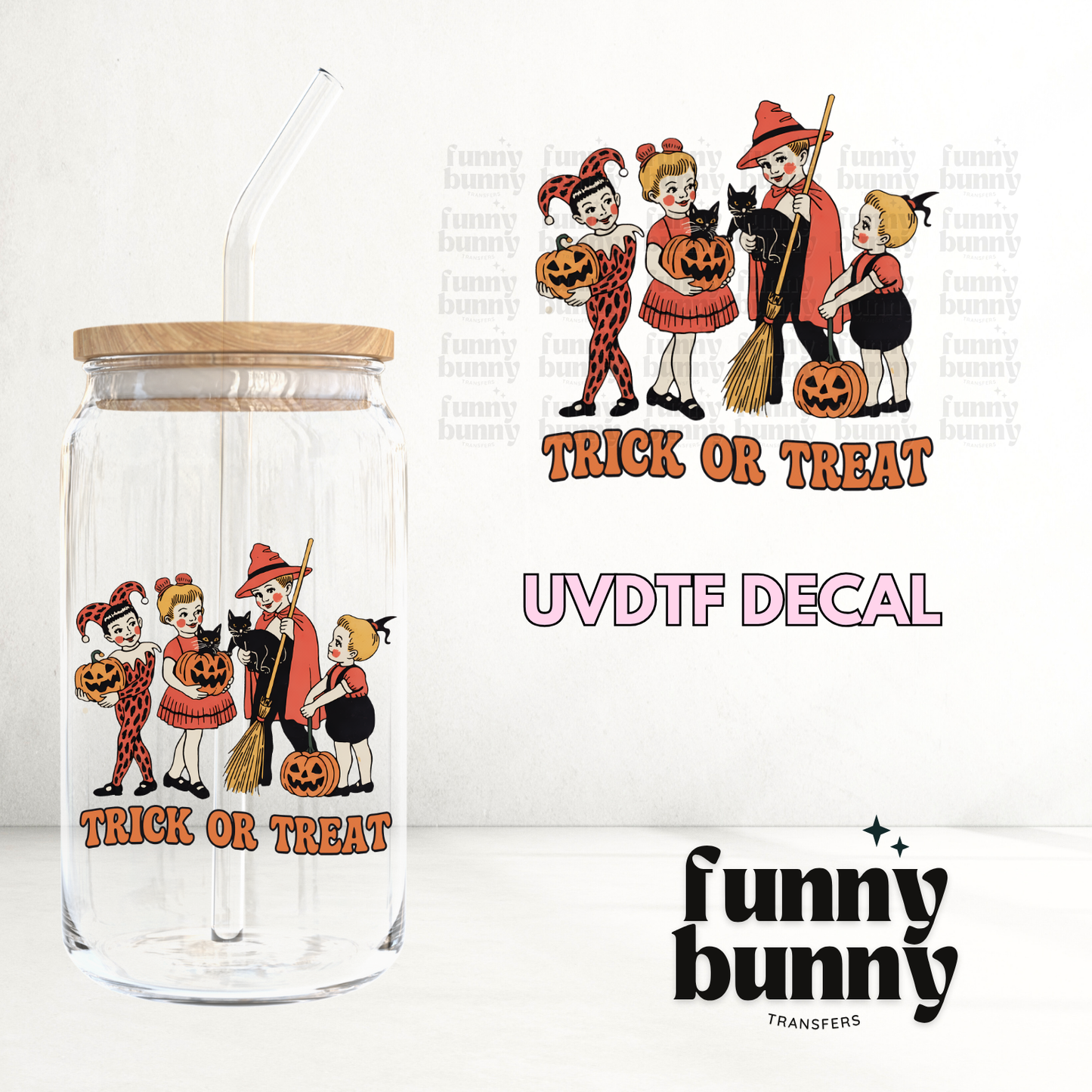 Trick Or Treat Cuties - UVDTF Decal