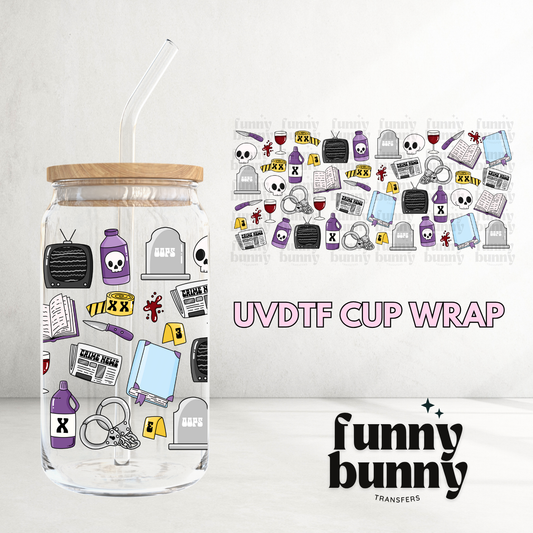 True Crime 2.0 - 16oz UVDTF Cup Wrap