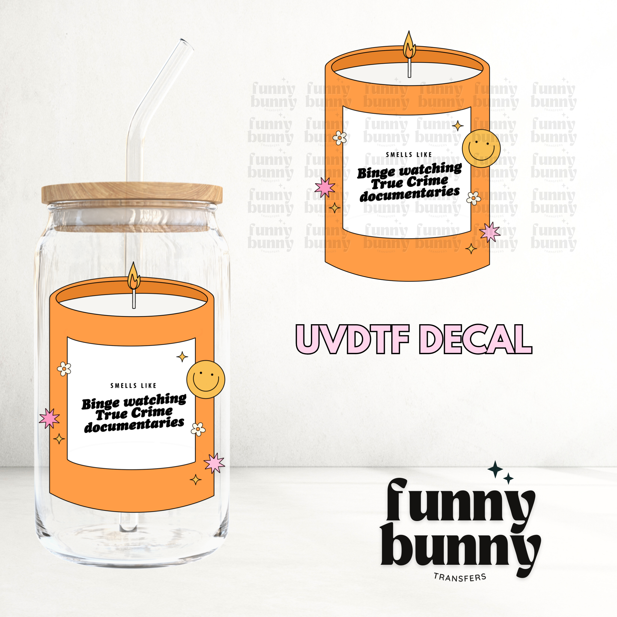 True Crime Documentaries - UVDTF Decal – Funny Bunny Transfers