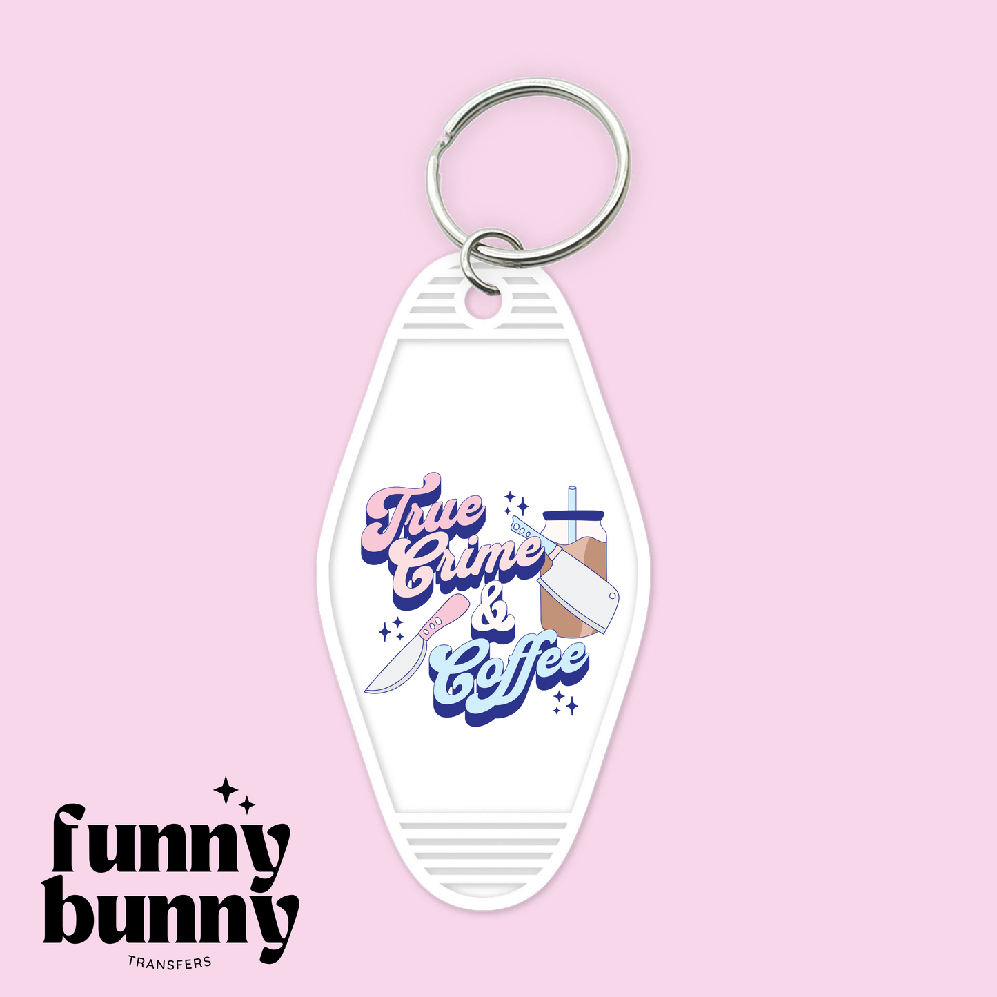 True Crime & Coffee - Motel Keychain