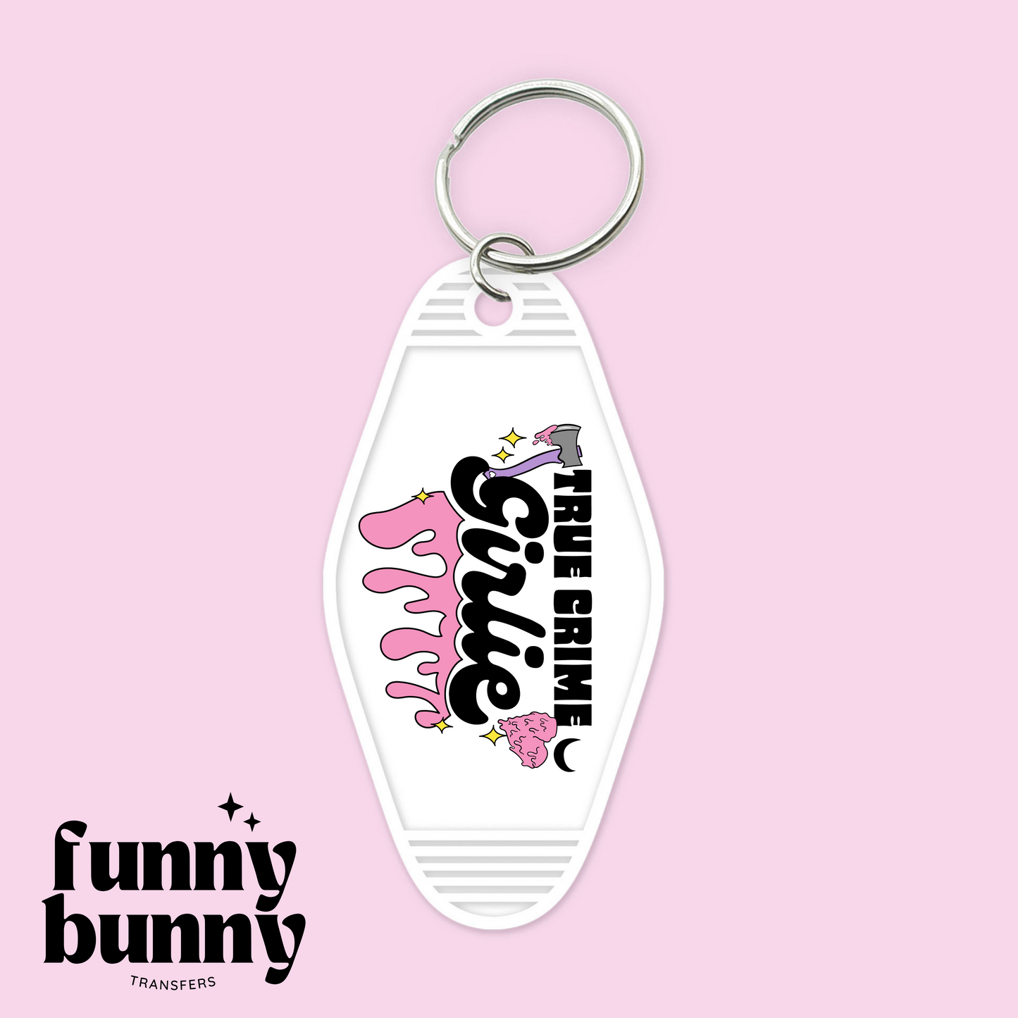 True crime girlie - Motel Keychain