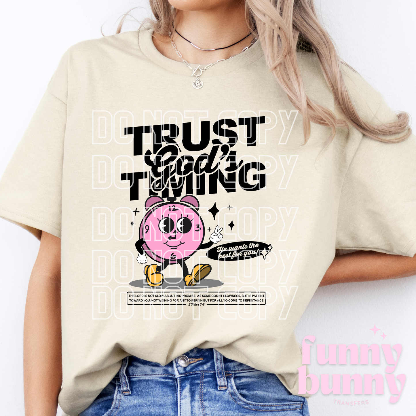 Trust God's Timing - DTF Transfer