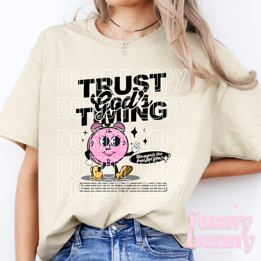 Trust God's Timing - DTF Transfer