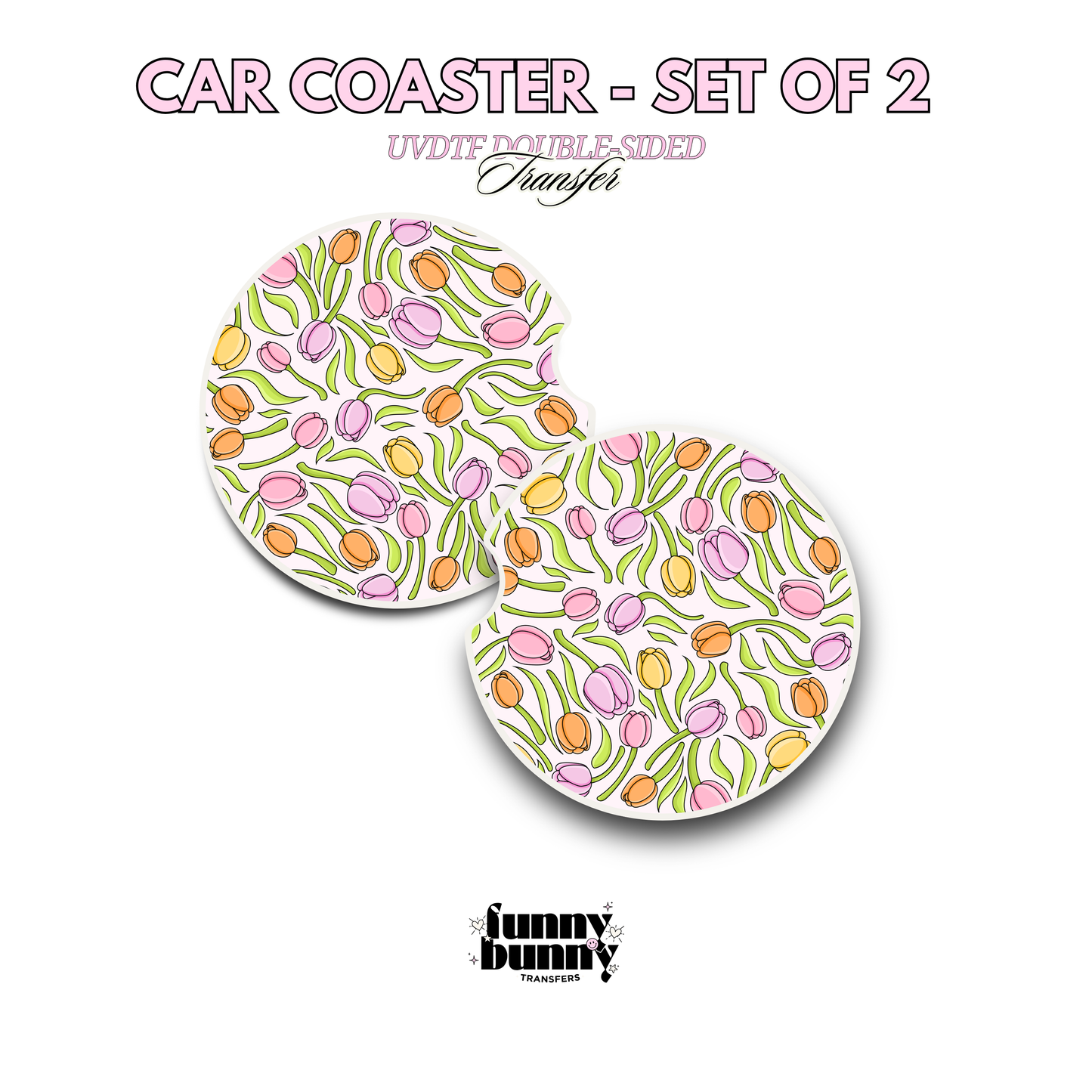 Tulips - UVDTF Coaster