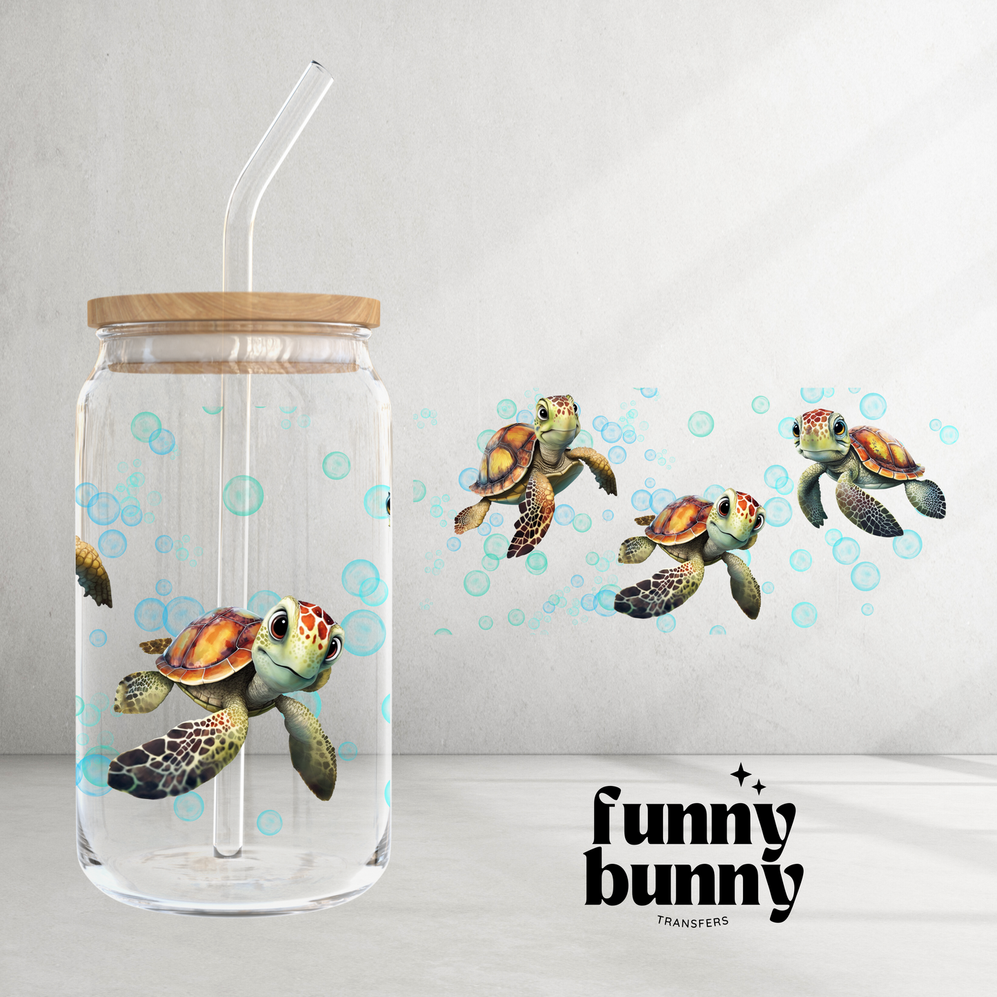 Turtle Turtle - 16oz UVDTF Cup Wrap