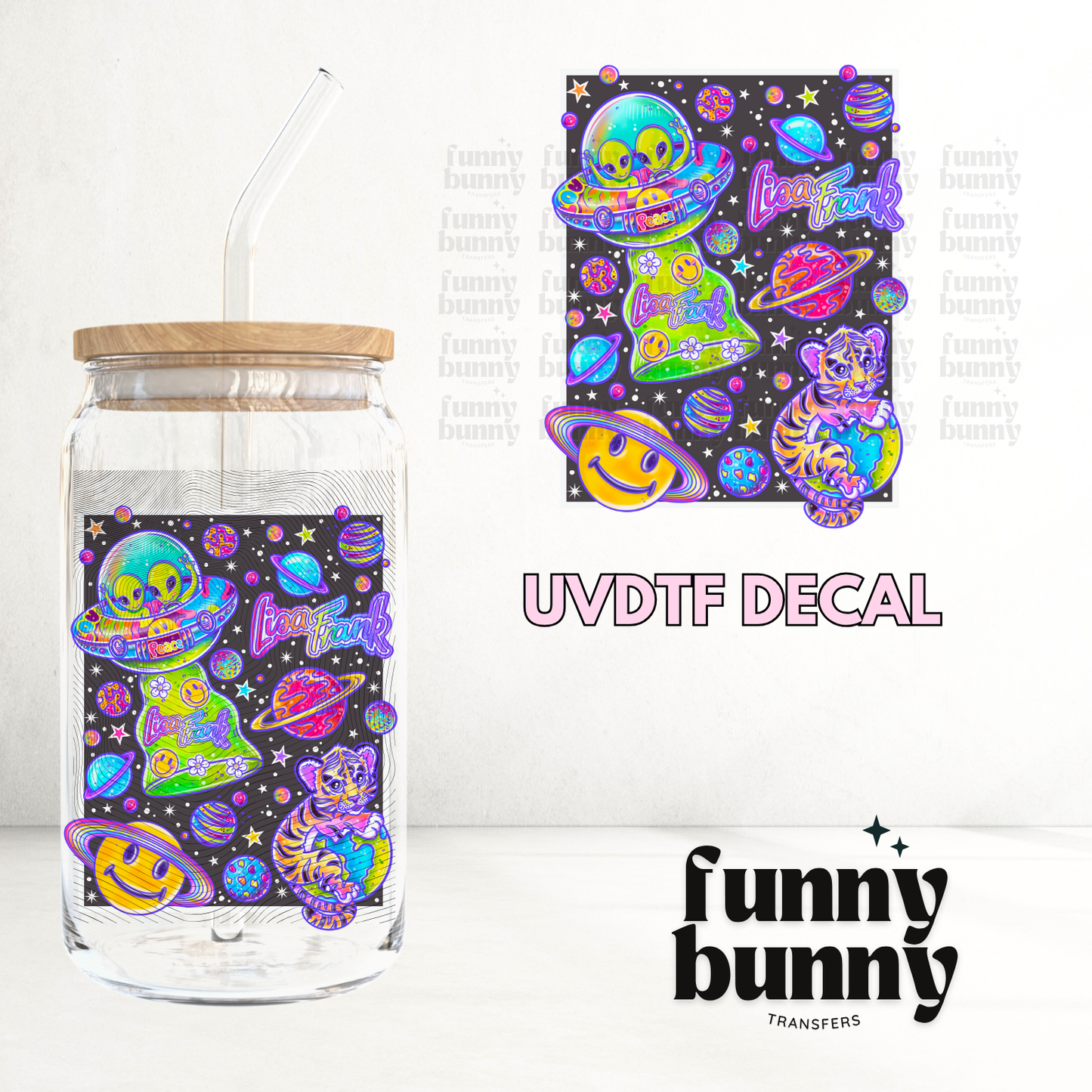 UFO Charcoal - UVDTF Decal