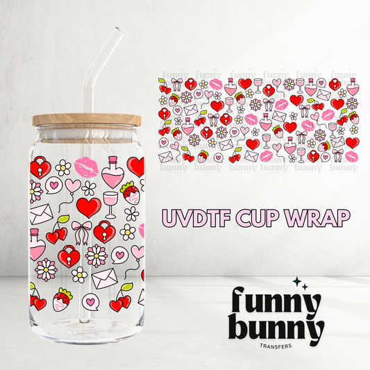 Valentine Essentials - 16oz UVDTF Cup Wrap