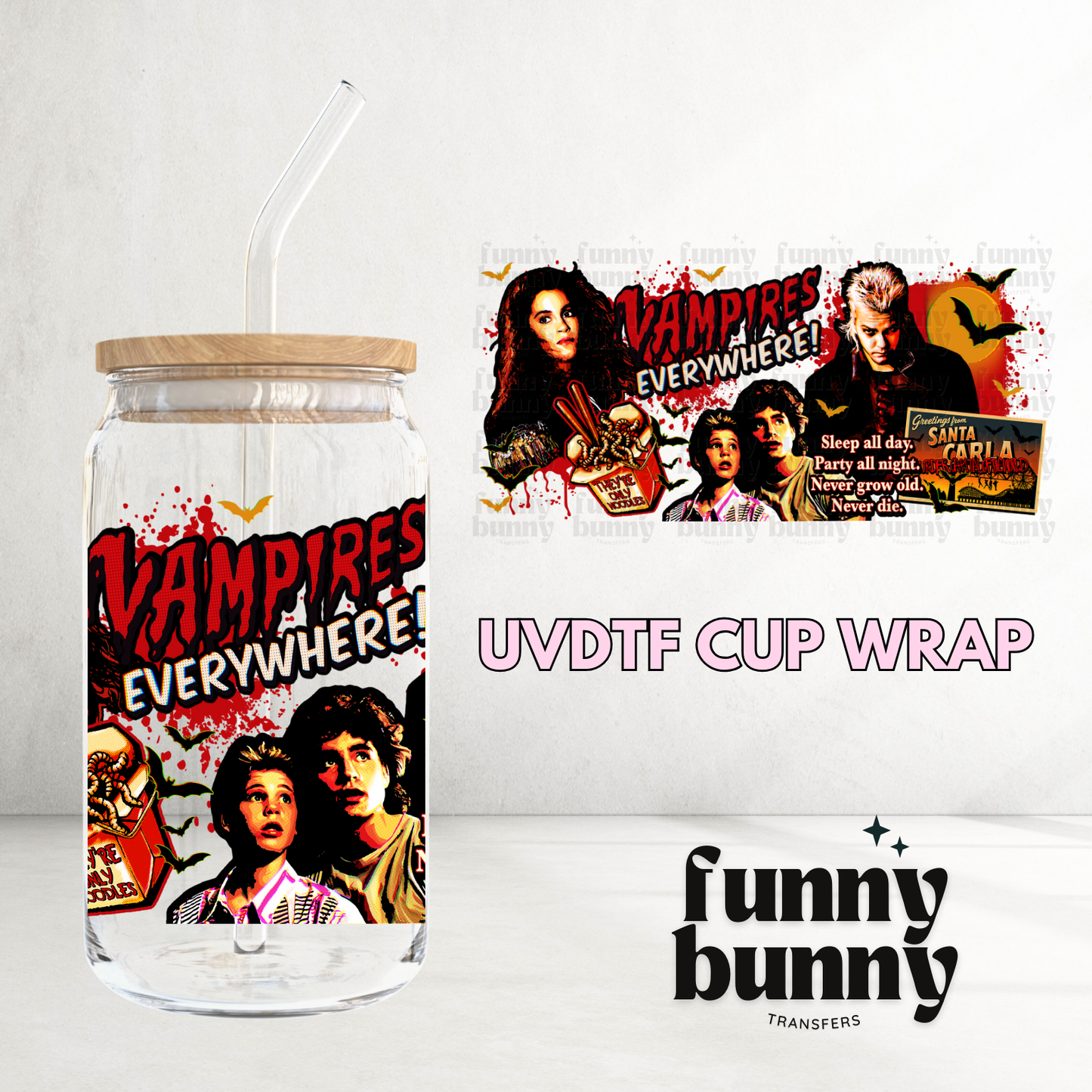 Vampires Everywhere - 16oz UVDTF Cup Wrap