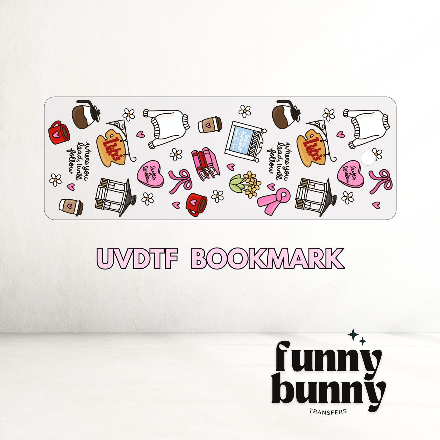 Vday At Luke's - UVDTF Bookmark Decal