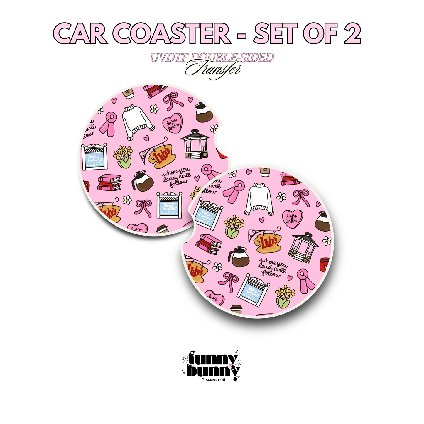 Vday At Luke's - UVDTF Coaster