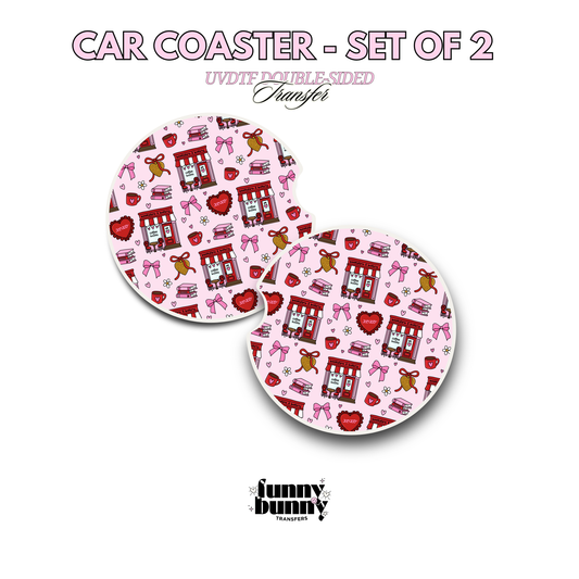 Vday Bookstore Bakery - UVDTF Coaster