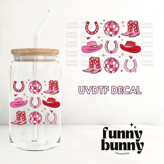 Vday Howdy Cowgirl Essentials - UVDTF Decal