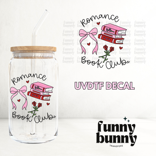 Vday Romance Book Club - UVDTF Decal