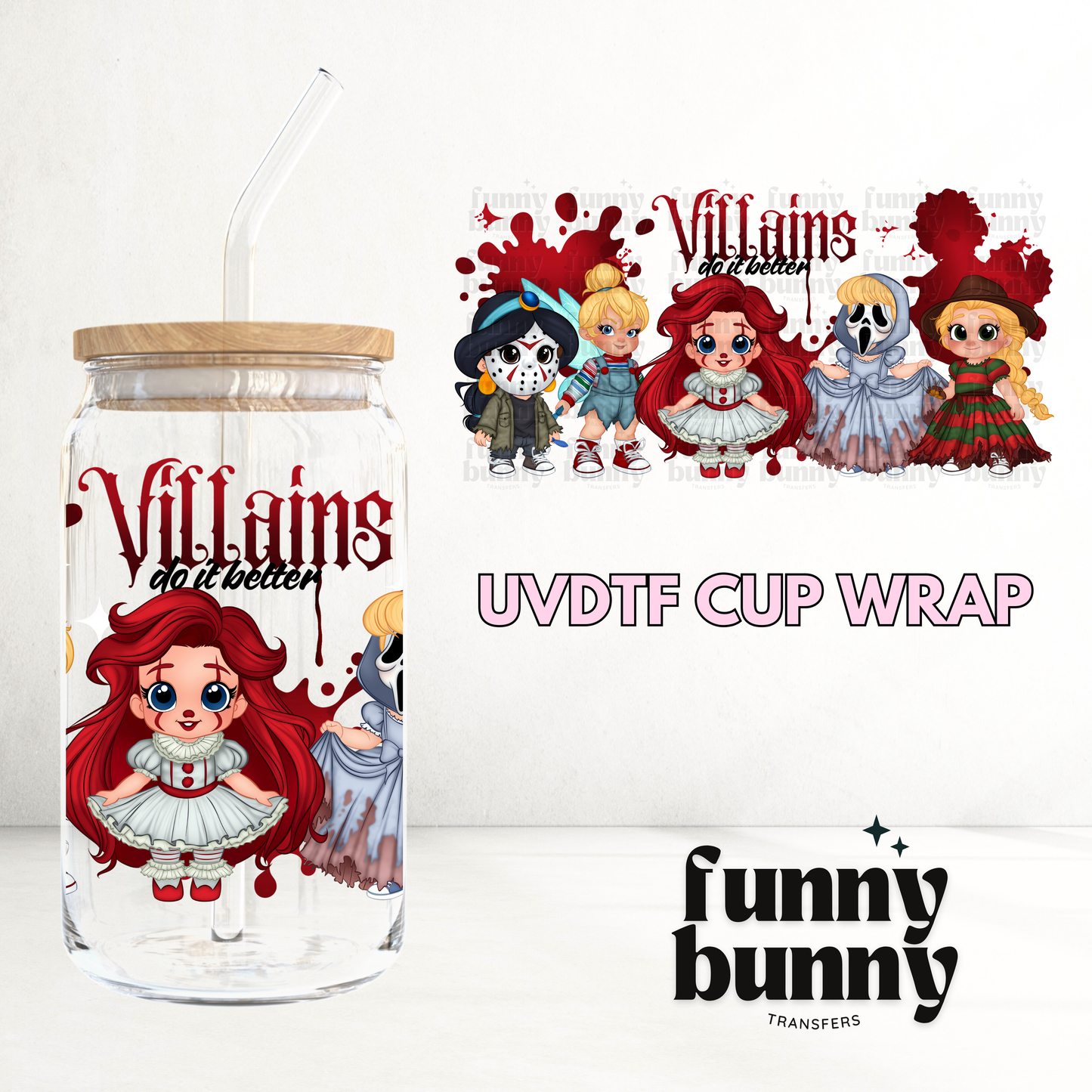 Villains Do It Better - 16oz UVDTF Cup Wrap