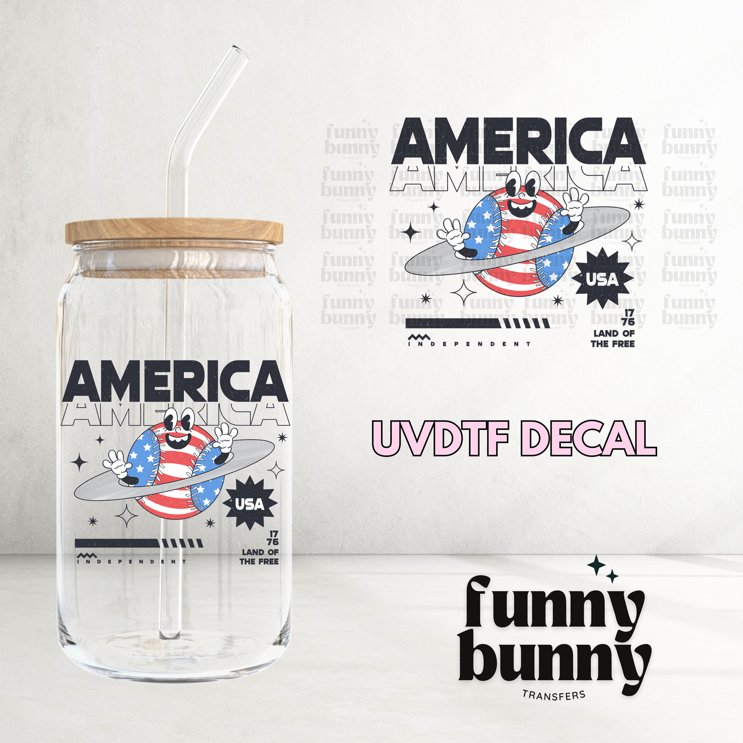 Vintage America - UVDTF Decal