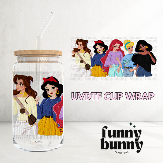 Vintage Castle Girls - 16oz UVDTF Cup Wrap