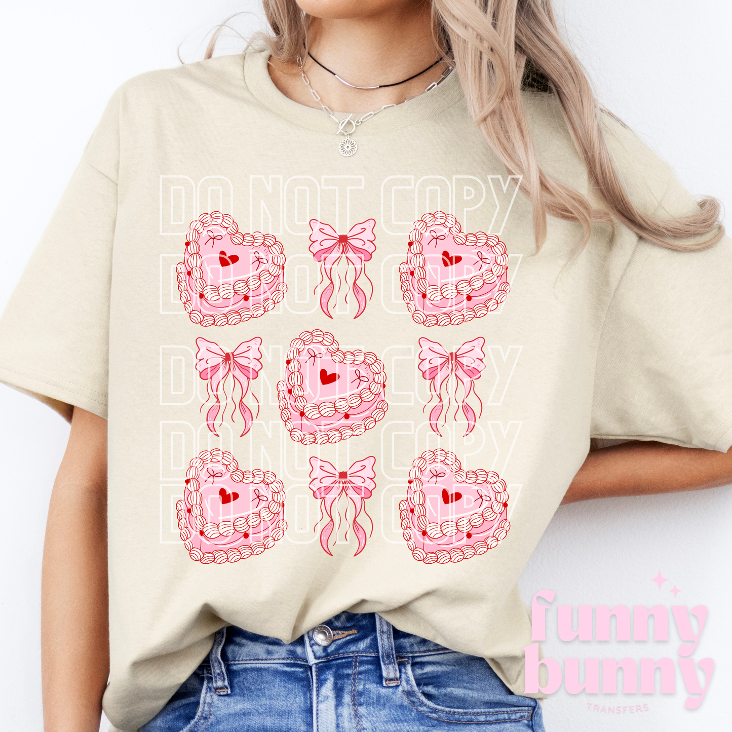 Pink Vintage Heart Cakes - DTF Transfer