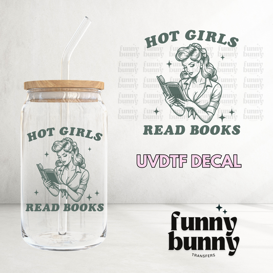 Hot Girls Read Books - UVDTF Decal