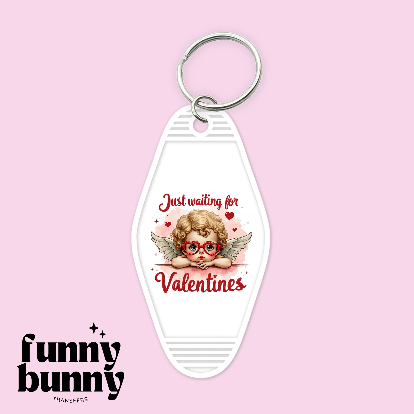 Waiting For Vday Cutie - Motel Keychain