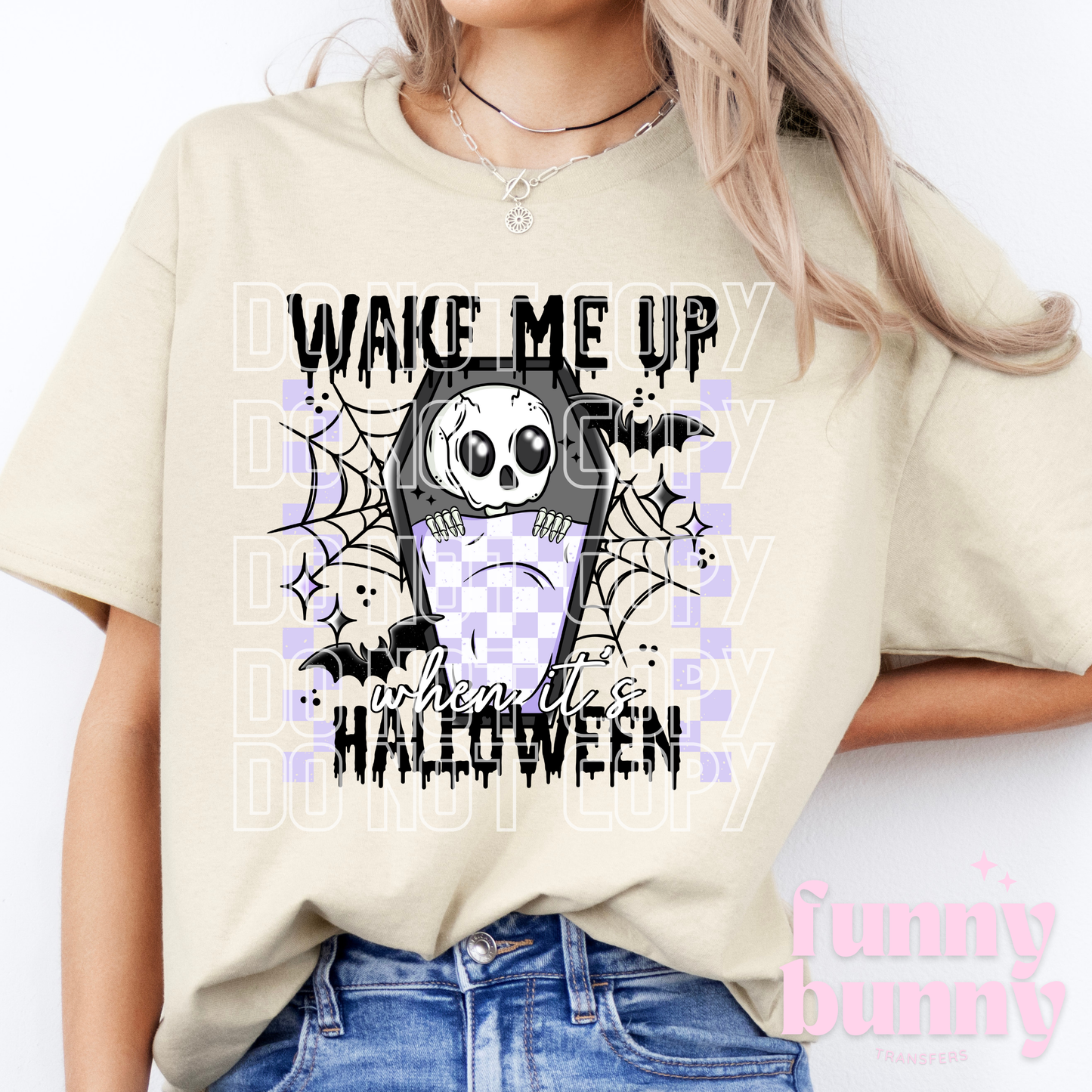 Wake Me Up When It's Halloween - DTF Transfer