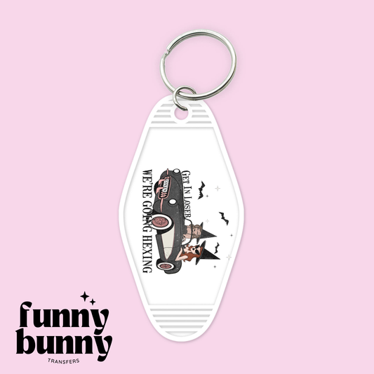 We're Going Hexing - Motel Keychain