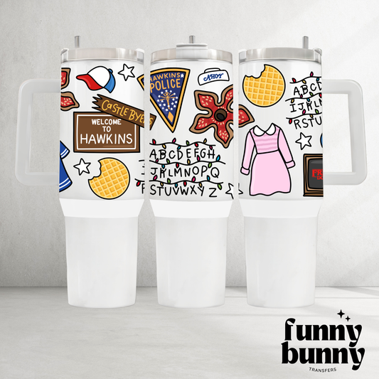 Welcome Hawkins - 40oz UVDTF Tumbler Wrap