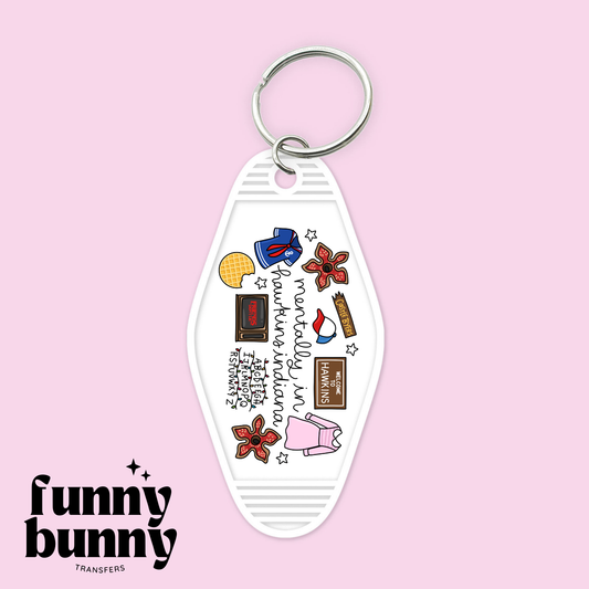 Welcome Hawkins - Motel Keychain