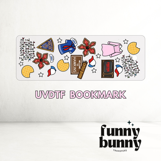 Welcome Hawkins - UVDTF Bookmark Decal