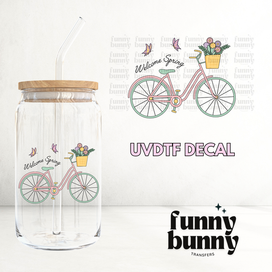 Welcome Spring - UVDTF Decal