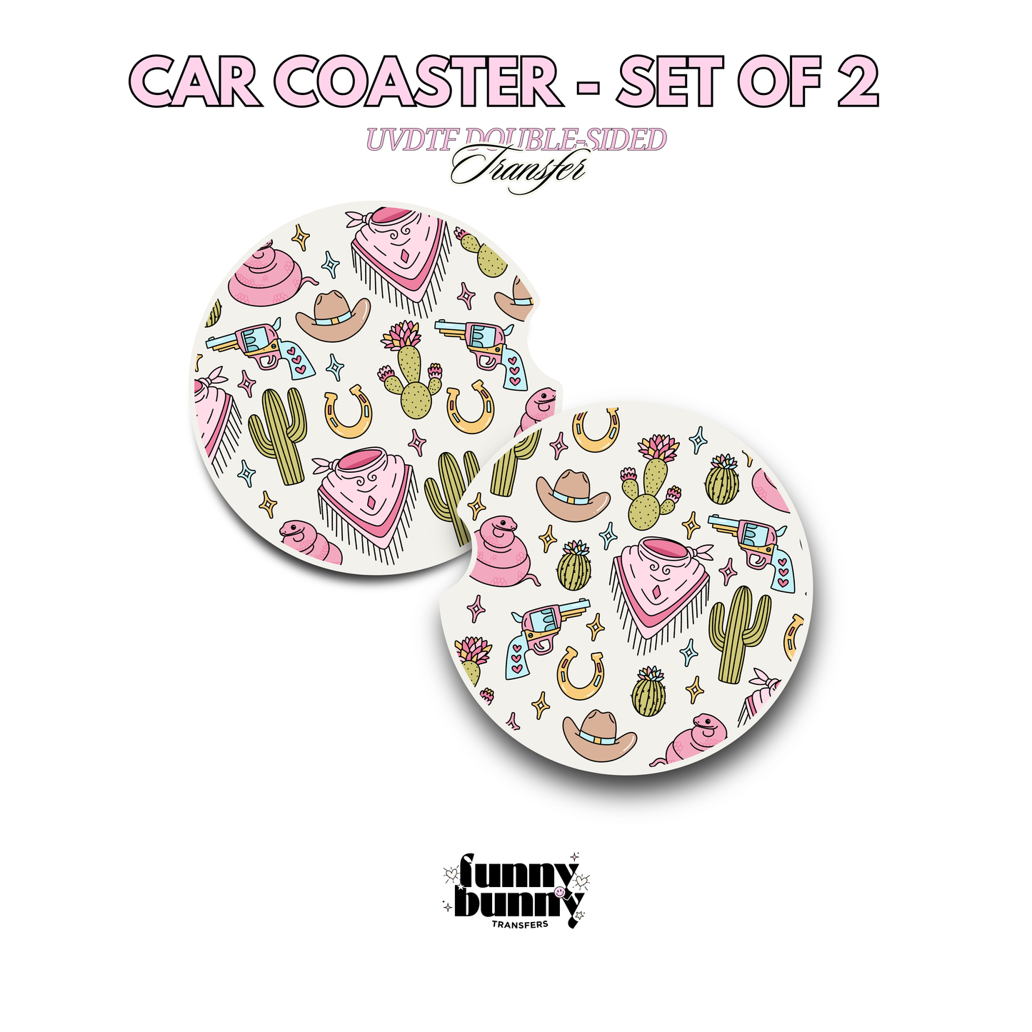 Western Girly Things - UVDTF Coaster