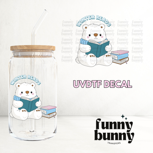 Winter Reads - UVDTF Decal