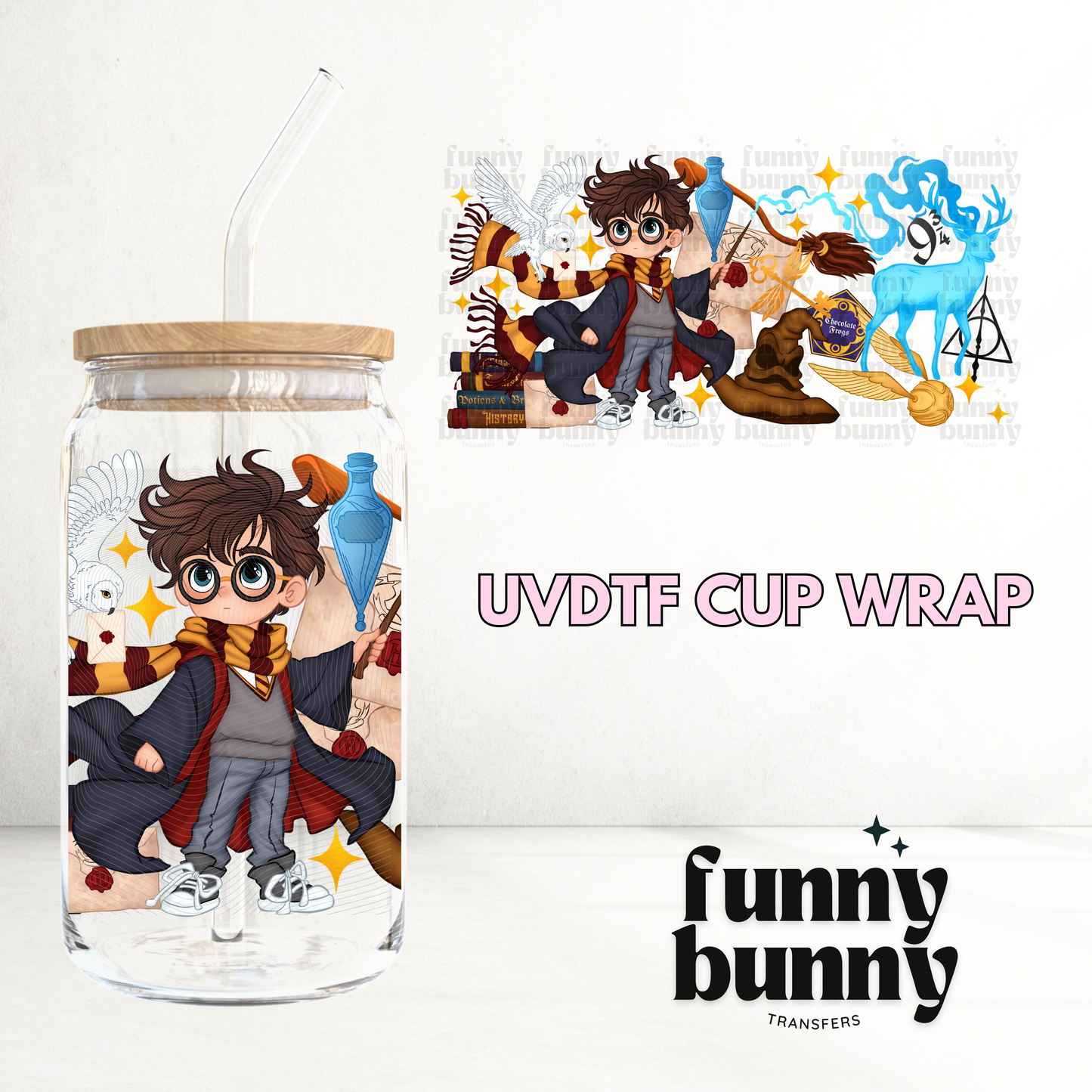 Wiz Boy - 16oz UVDTF Cup Wrap