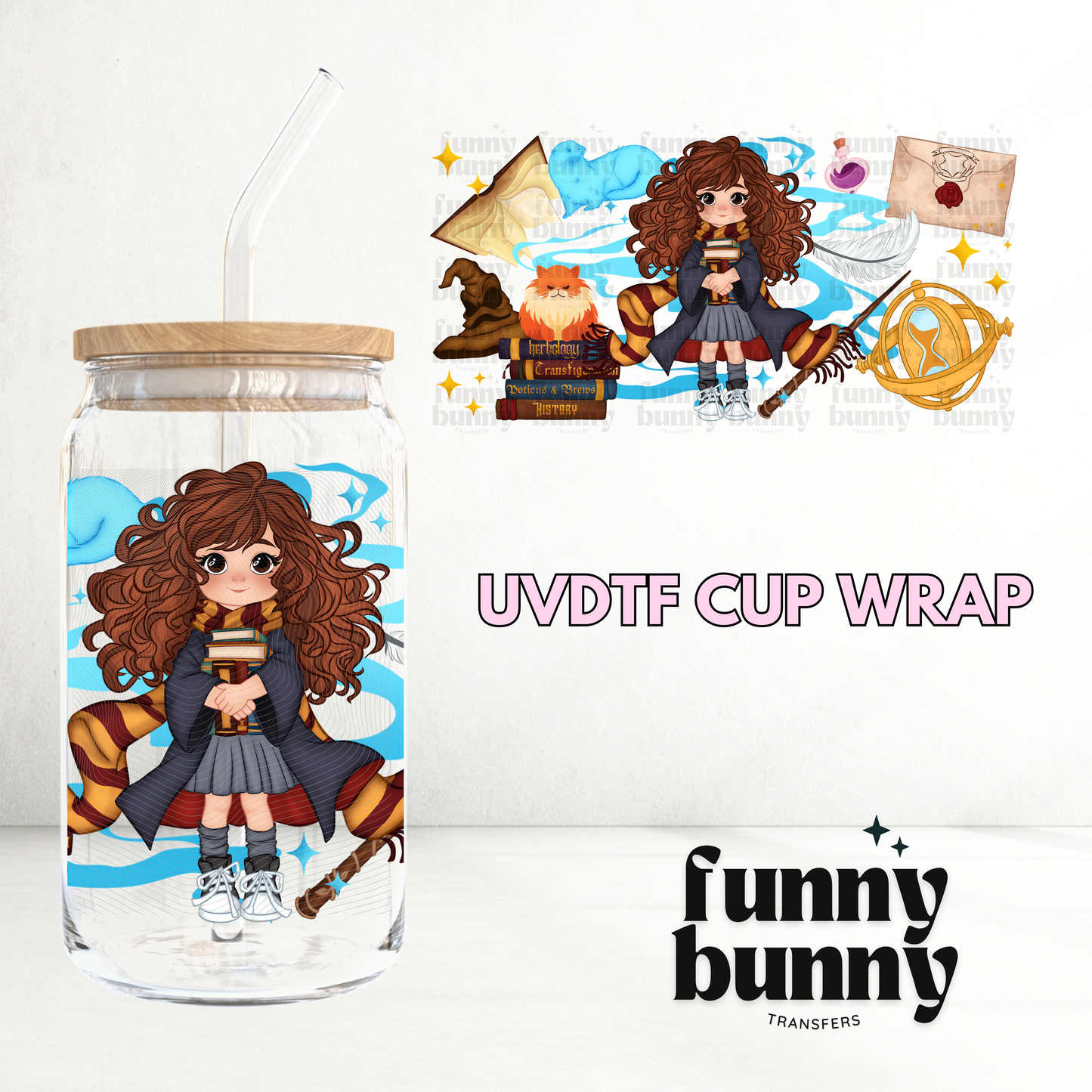 Wiz Girl - 16oz UVDTF Cup Wrap